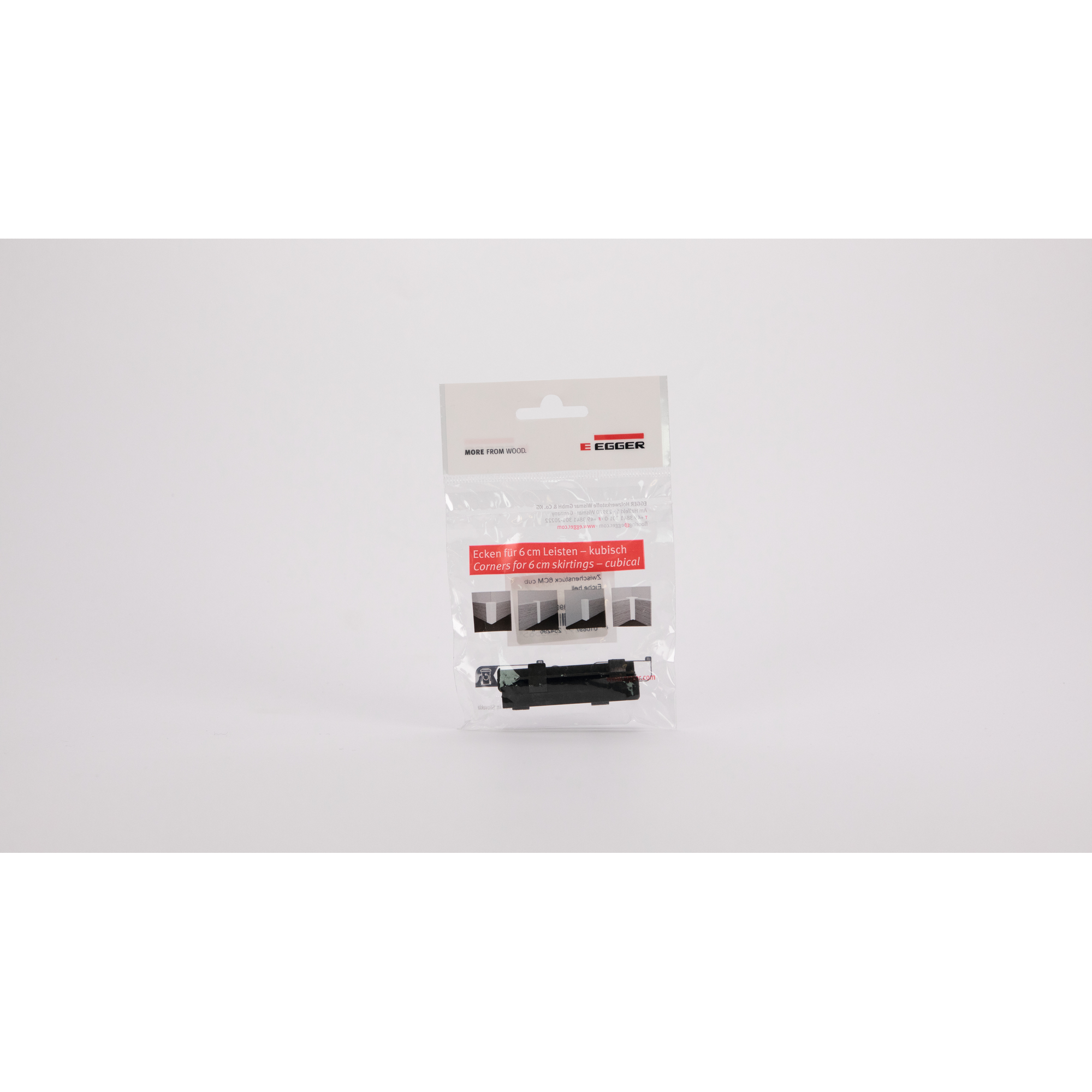 Zwischenstück für Sockelleiste Stein schwarz 2 Stück