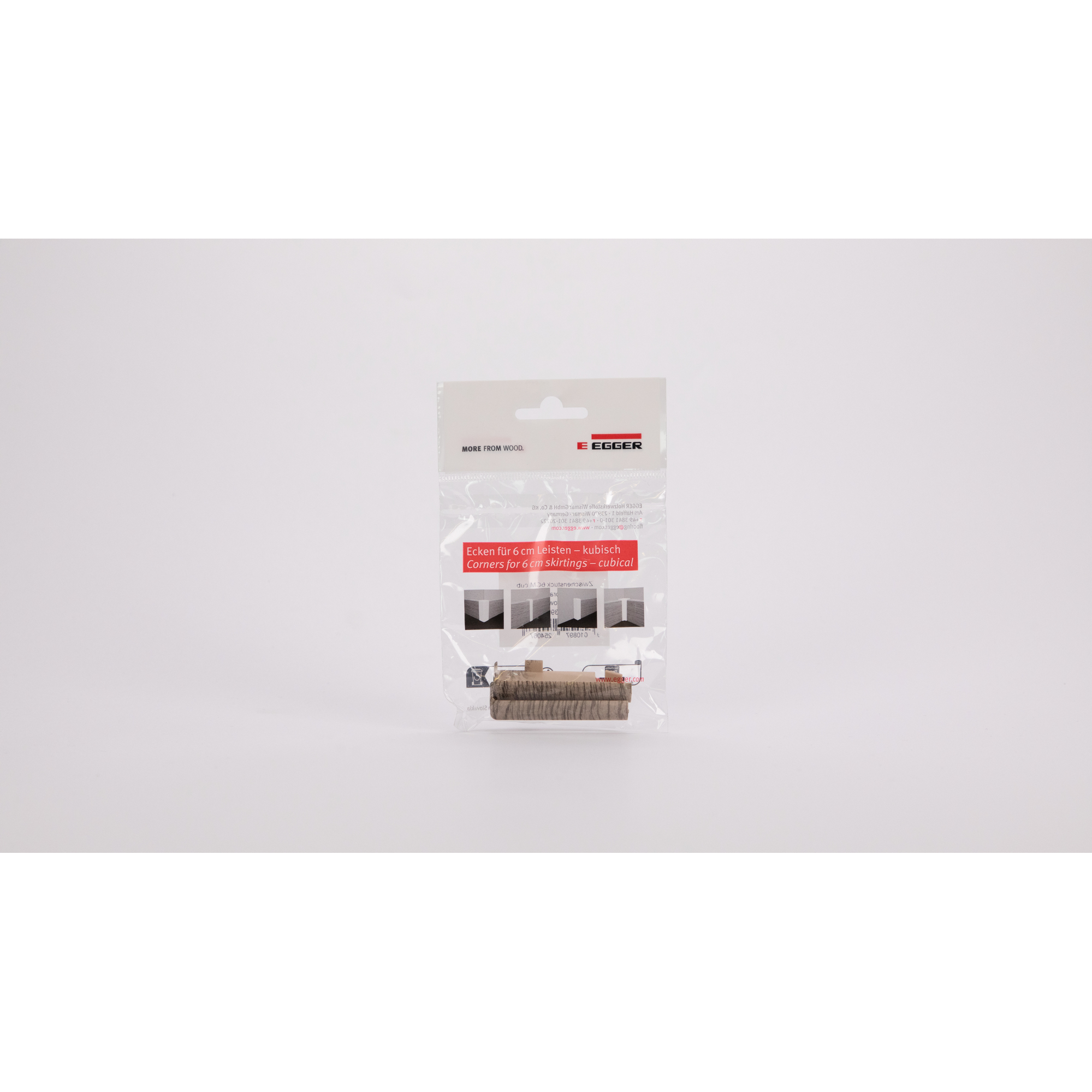 Zwischenstück für Sockelleiste Eiche graubraun 2 Stück