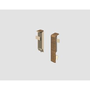 Zwischenstück für Sockelleiste Eiche mokka 2 Stück