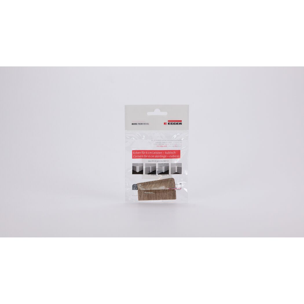 Endstück für Sockelleiste Eiche taupe 2 Stück