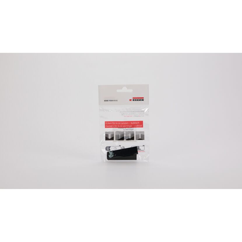 Endstück für Sockelleiste Uni schwarz 2 Stück
