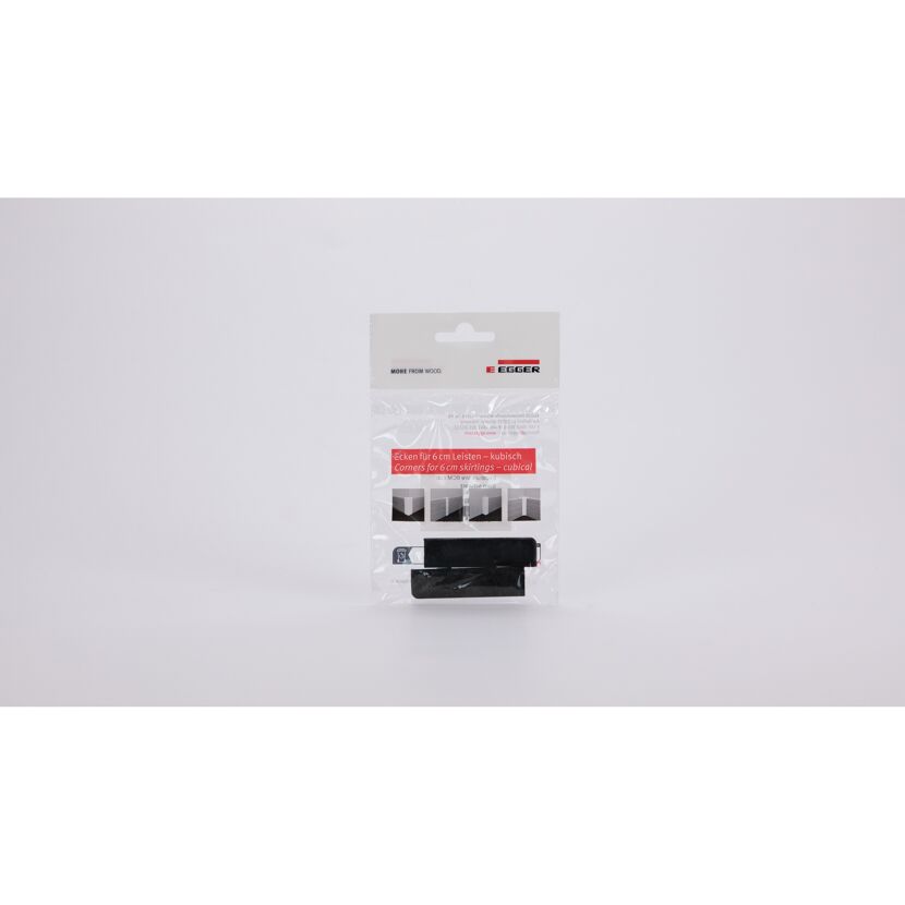 Endstück für Sockelleiste Stein schwarz 2 Stück