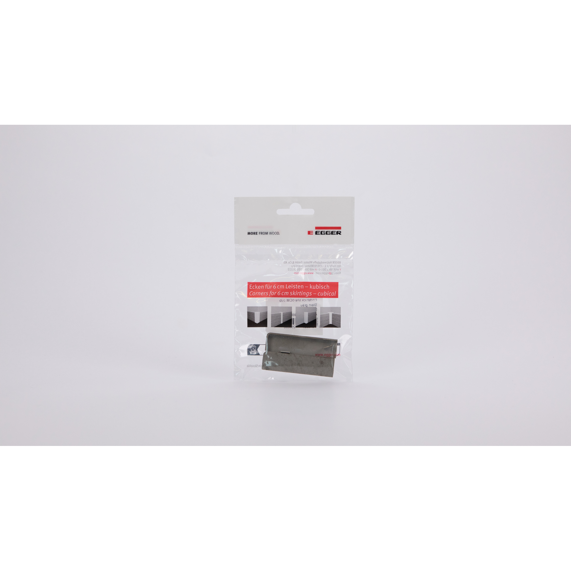 Endstück für Sockelleiste Stein grau 2 Stück