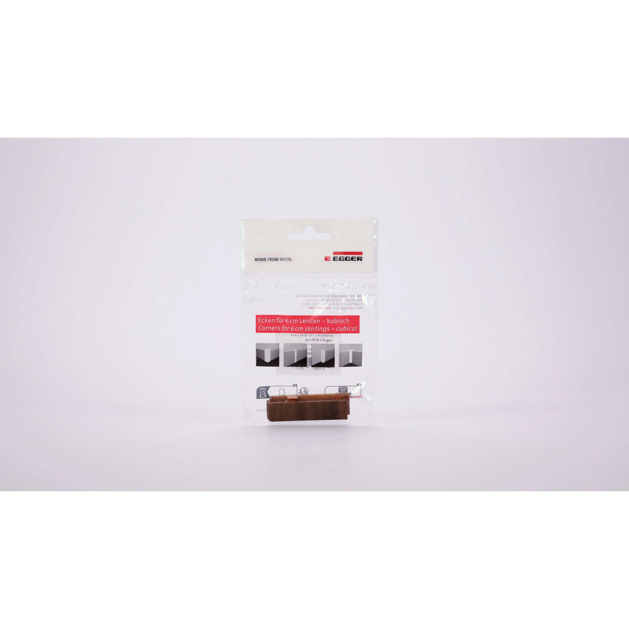 Endstück für Sockelleiste Nussbaum braun 2 Stück