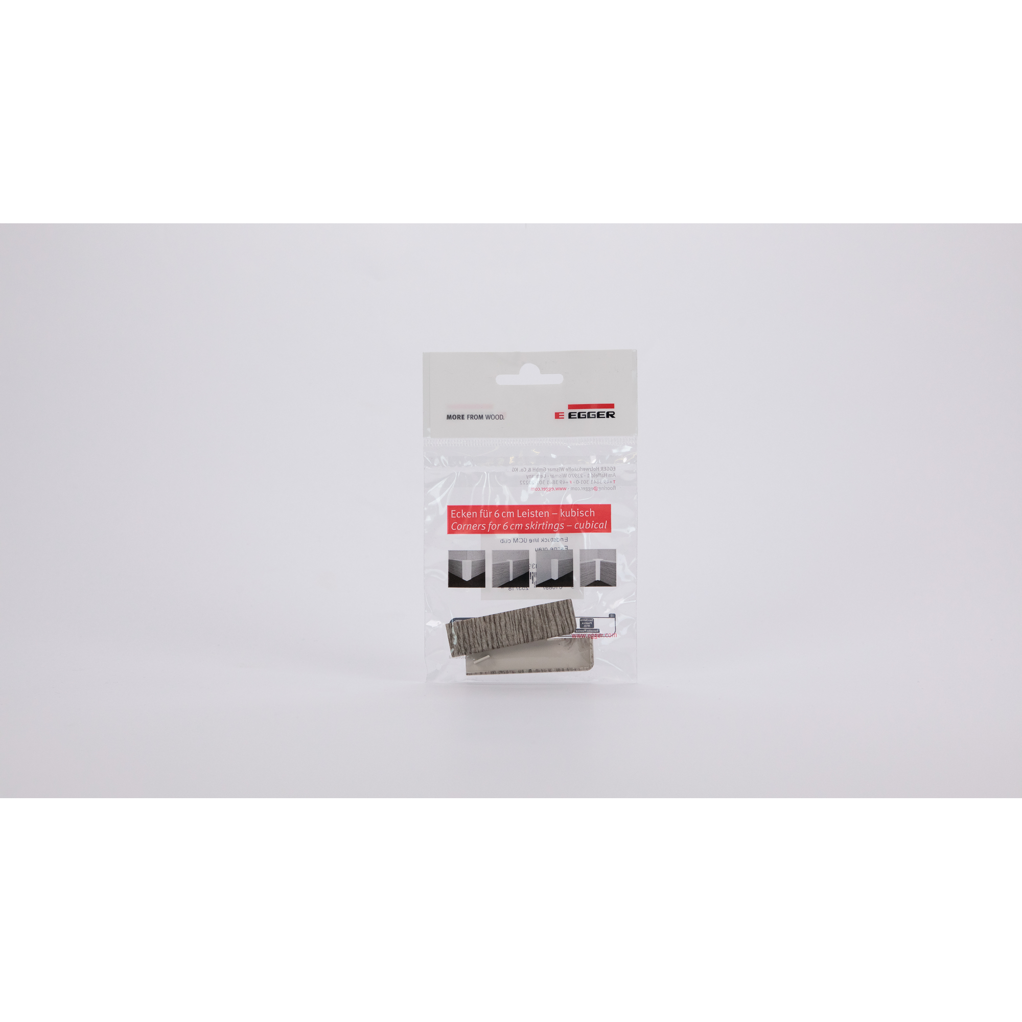 Endstück für Sockelleiste Esche grau 2 Stück