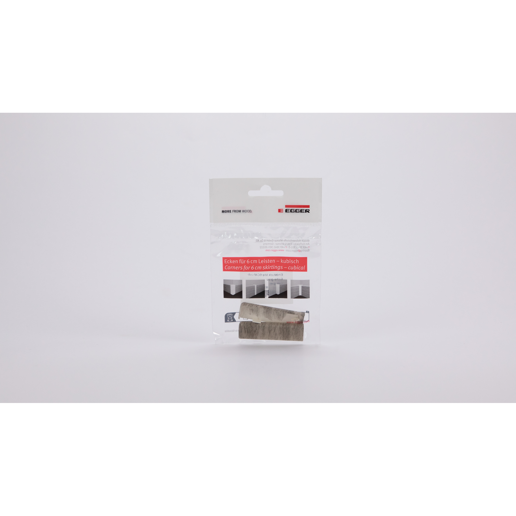 Endstück für Sockelleiste Eiche grau 2 Stück