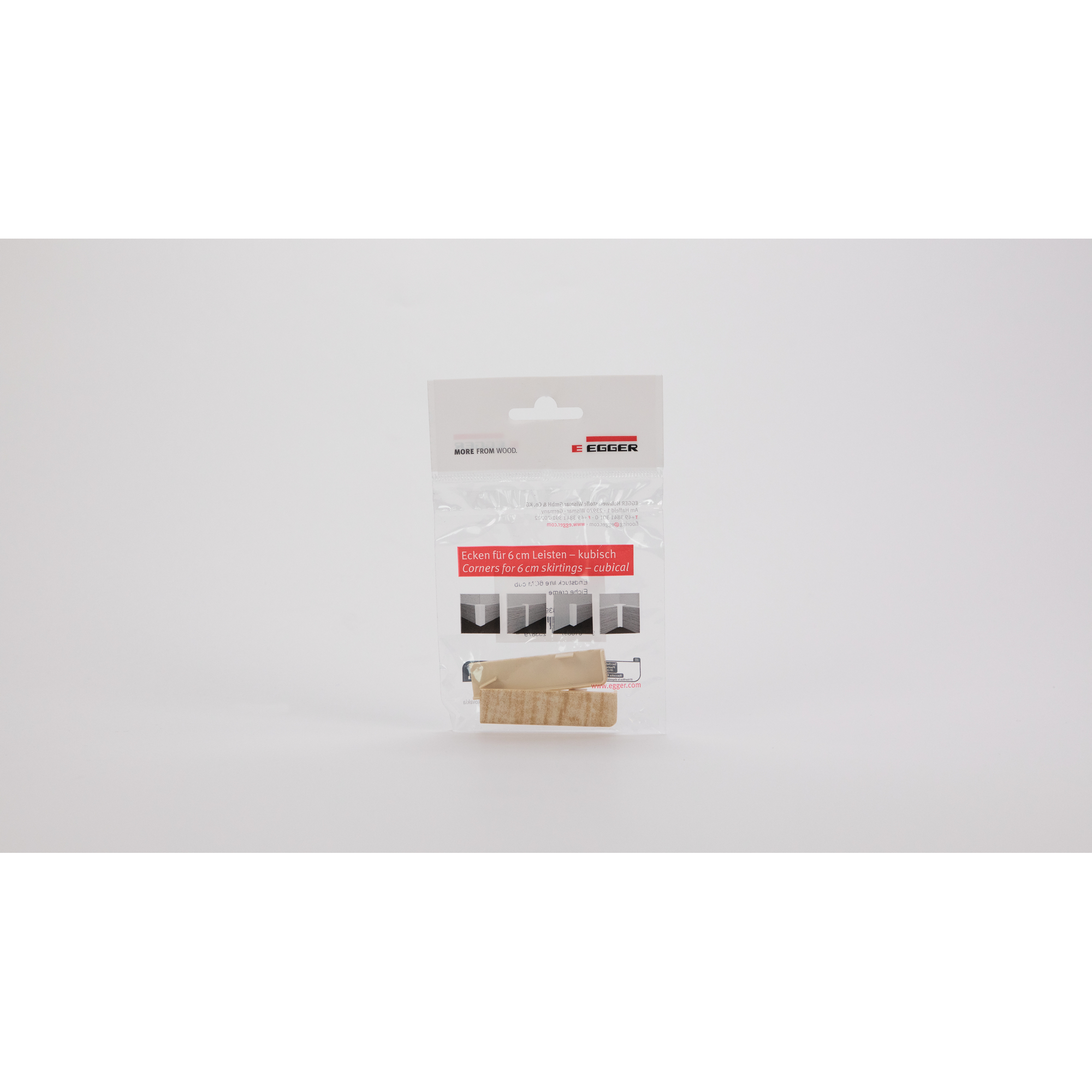 Endstück für Sockelleiste Eiche creme 2 Stück