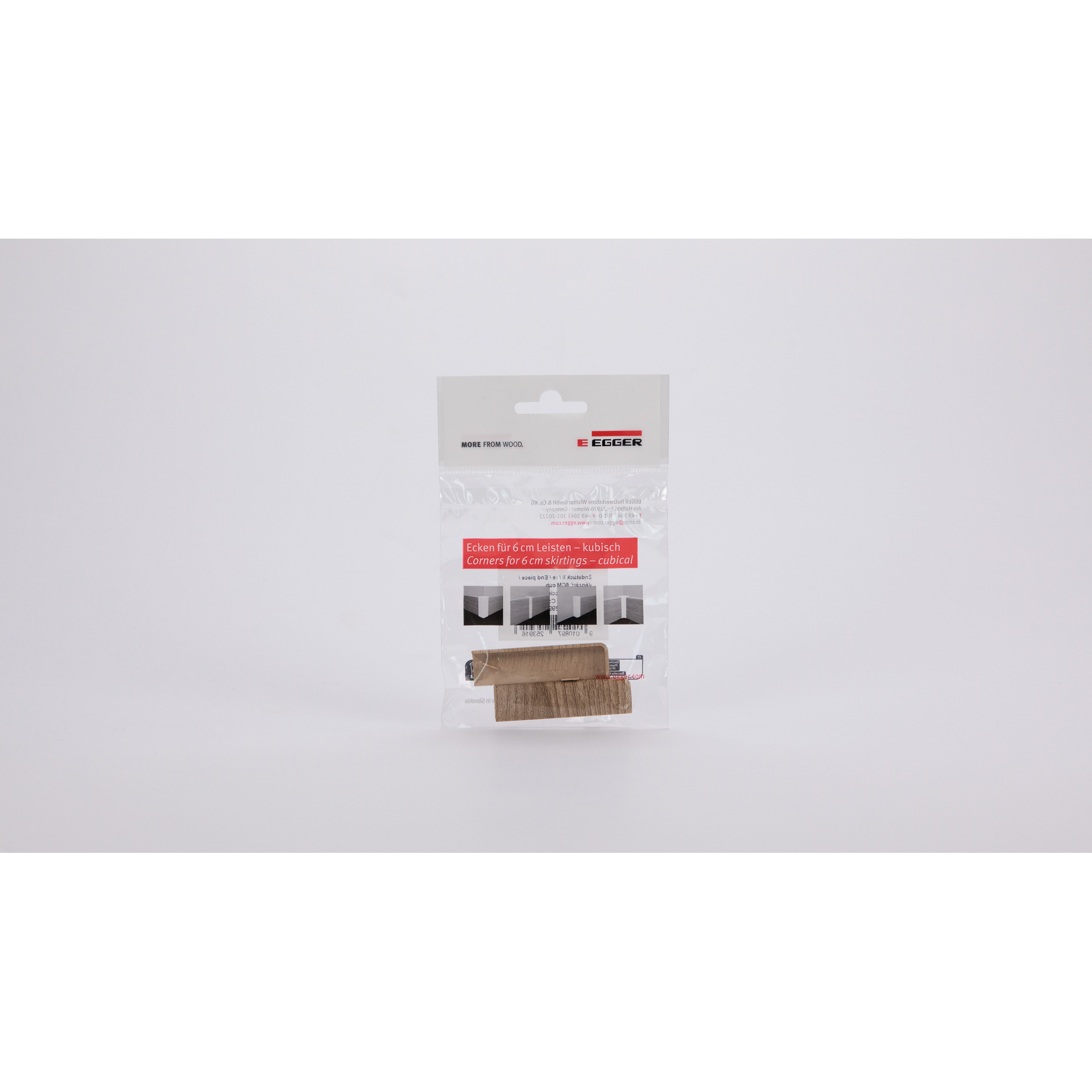 Endstück für Sockelleiste Eiche cappucino 2 Stück