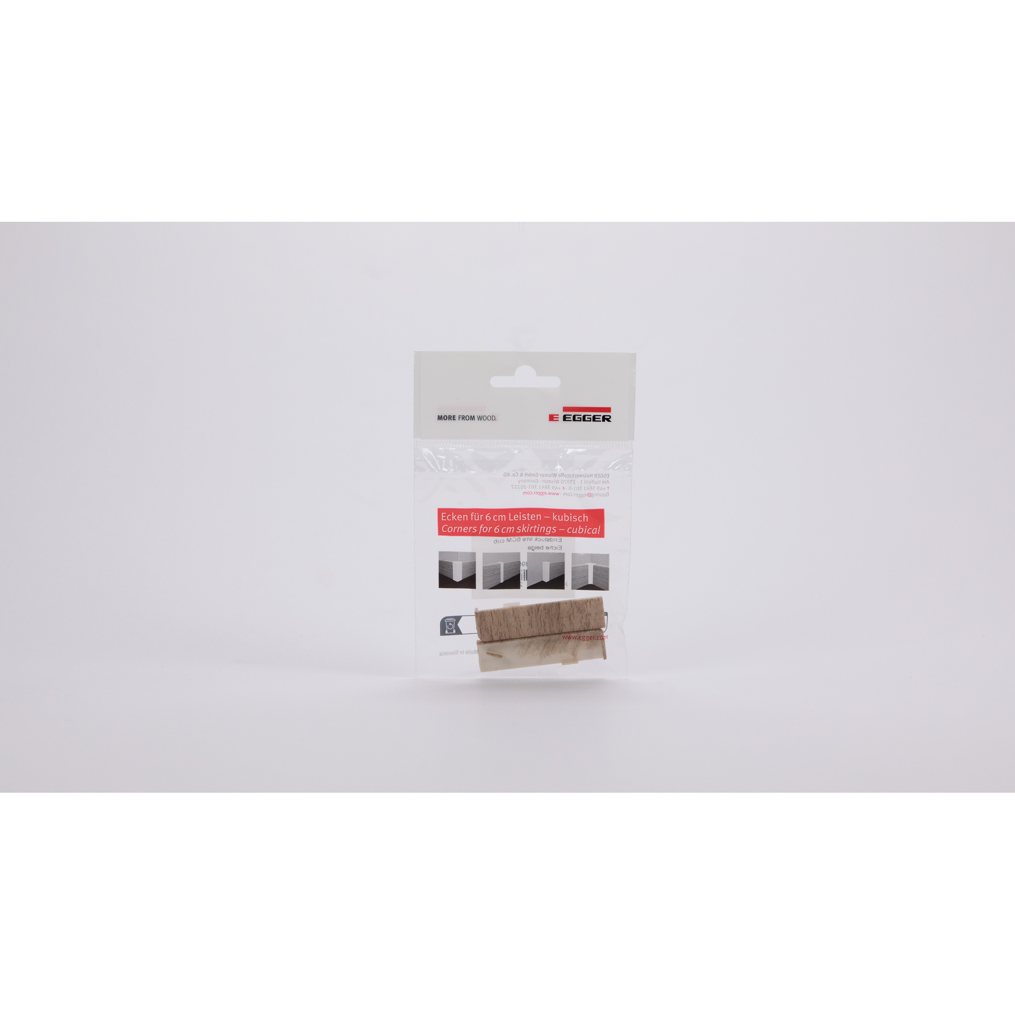 Endstück für Sockelleiste Eiche beige 2 Stück