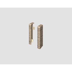 Endstück für Sockelleiste Eiche graubraun 2 Stück