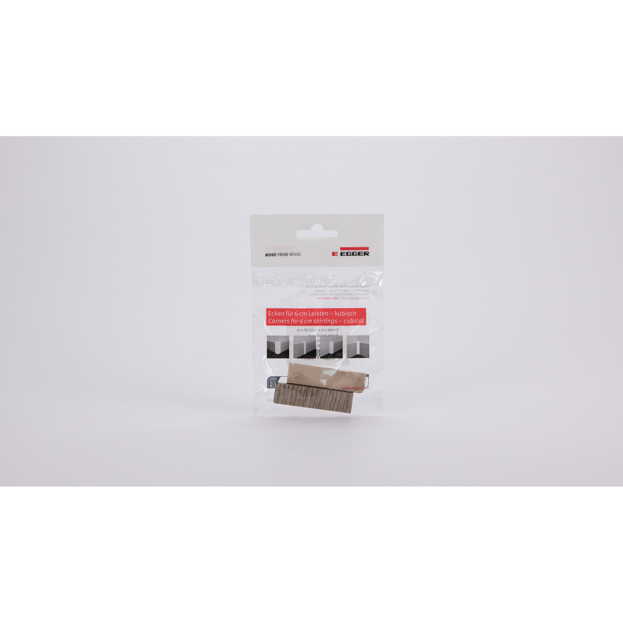 Endstück für Sockelleiste Eiche graubraun 2 Stück