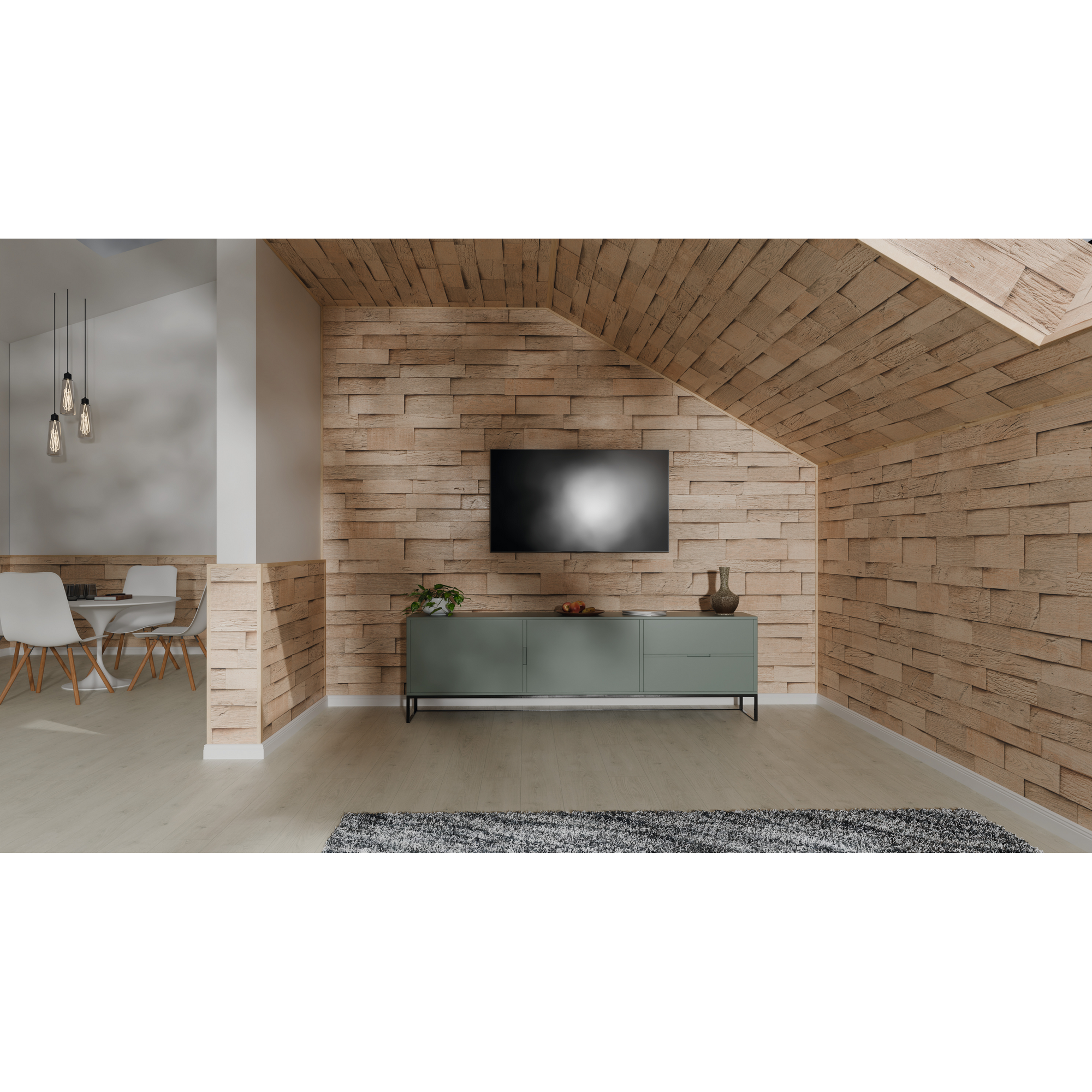 Dekorpaneel 'DecoWall DO007' Laxfield Eiche 1250 mm x 660 mm