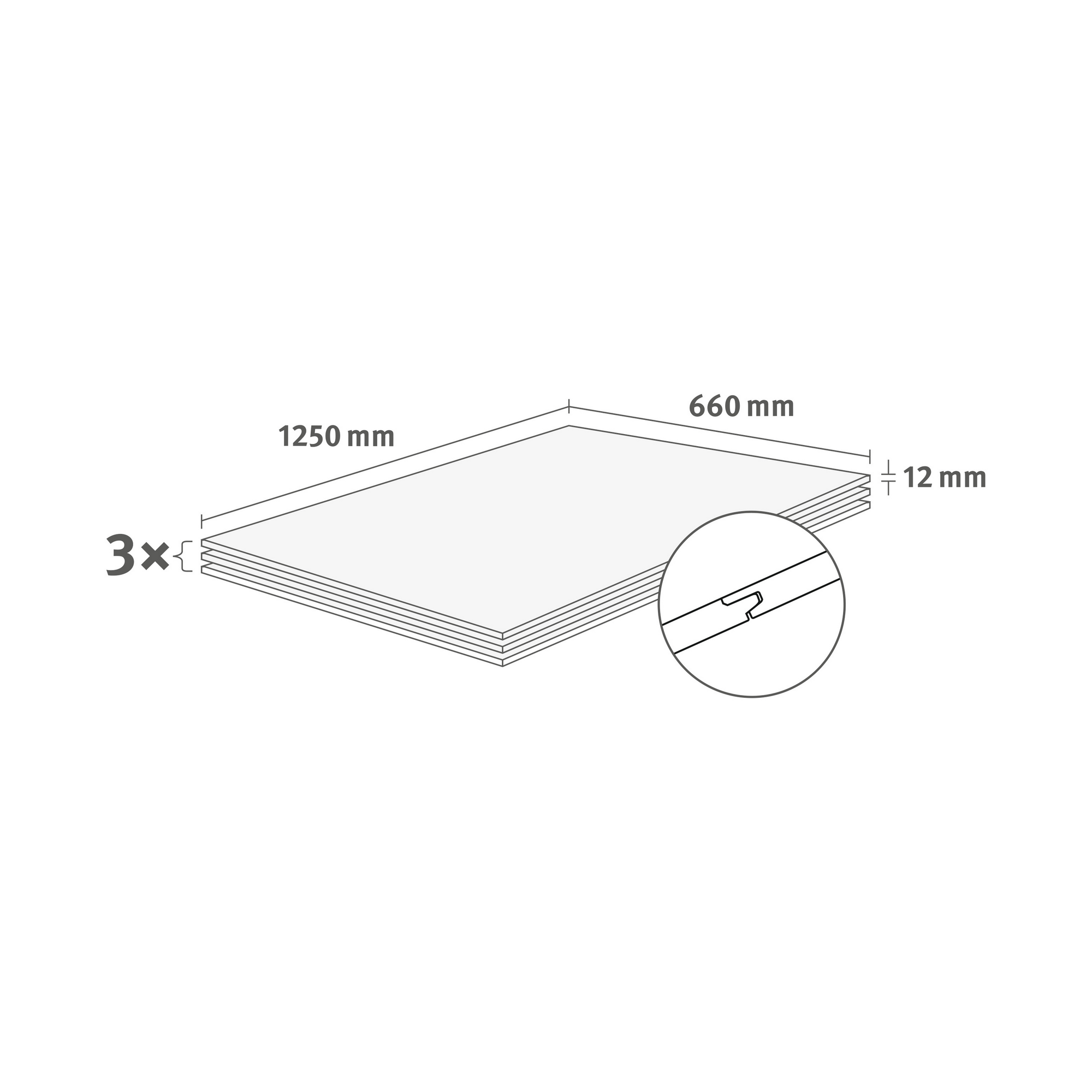 Dekorpaneel 'DecoWall DO007' Laxfield Eiche 1250 mm x 660 mm
