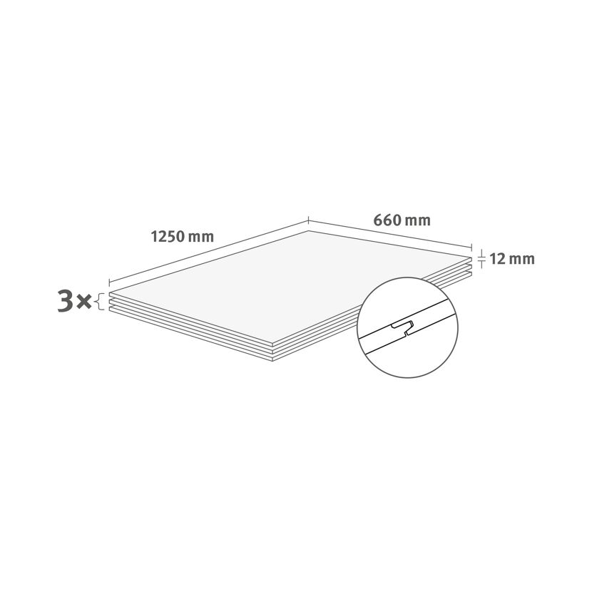 Dekorpaneel 'DecoWall DO007' Laxfield Eiche 1250 mm x 660 mm
