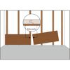 Dekorpaneel 'DecoWall DO007' Laxfield Eiche 1250 mm x 660 mm