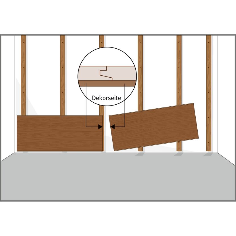 Dekorpaneel 'DecoWall DO008' Loveland Eiche 1250 mm x 660 mm