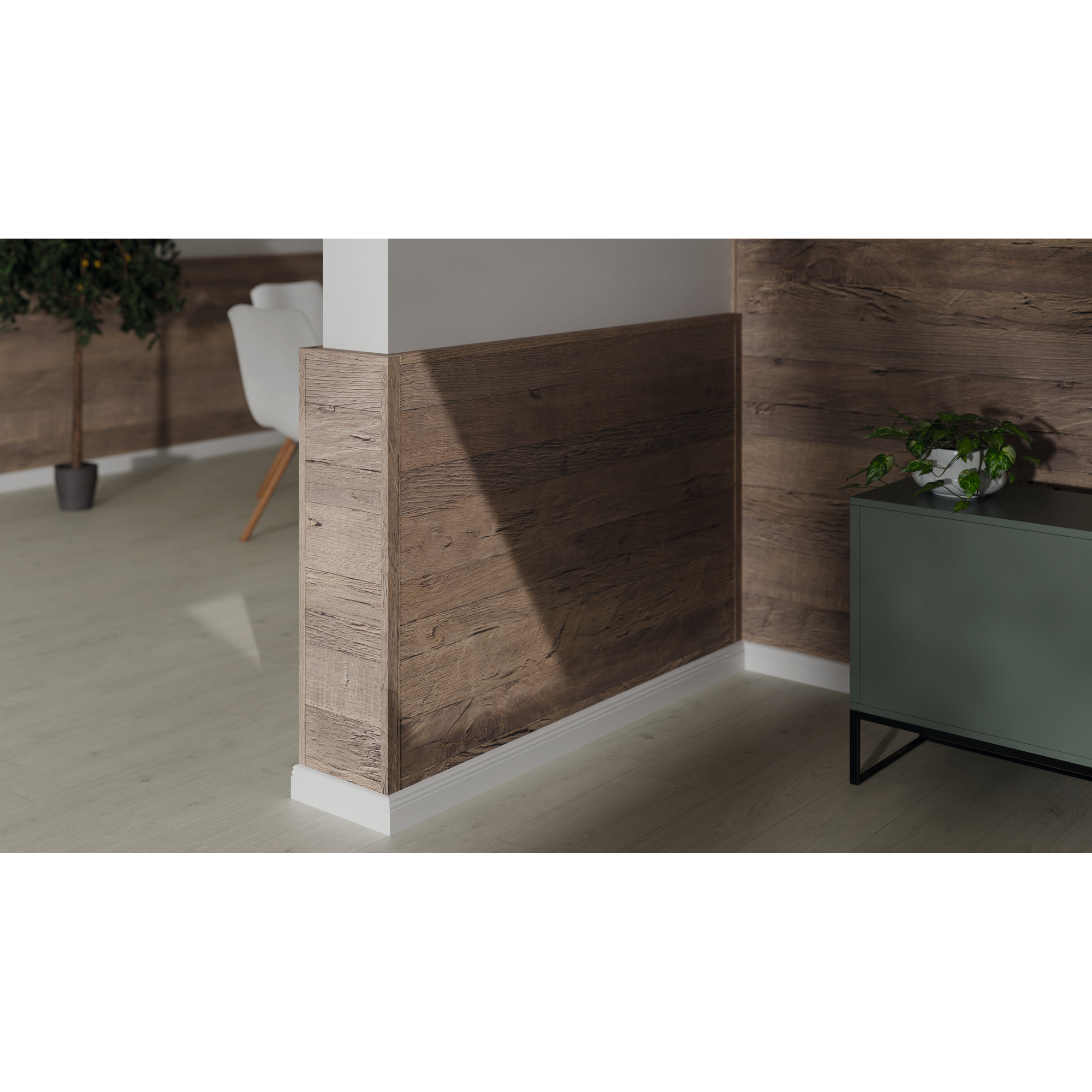 Winkelleiste 'DecoWall WL002' Annaba Eiche Natur 2400 x 22 x 45mm