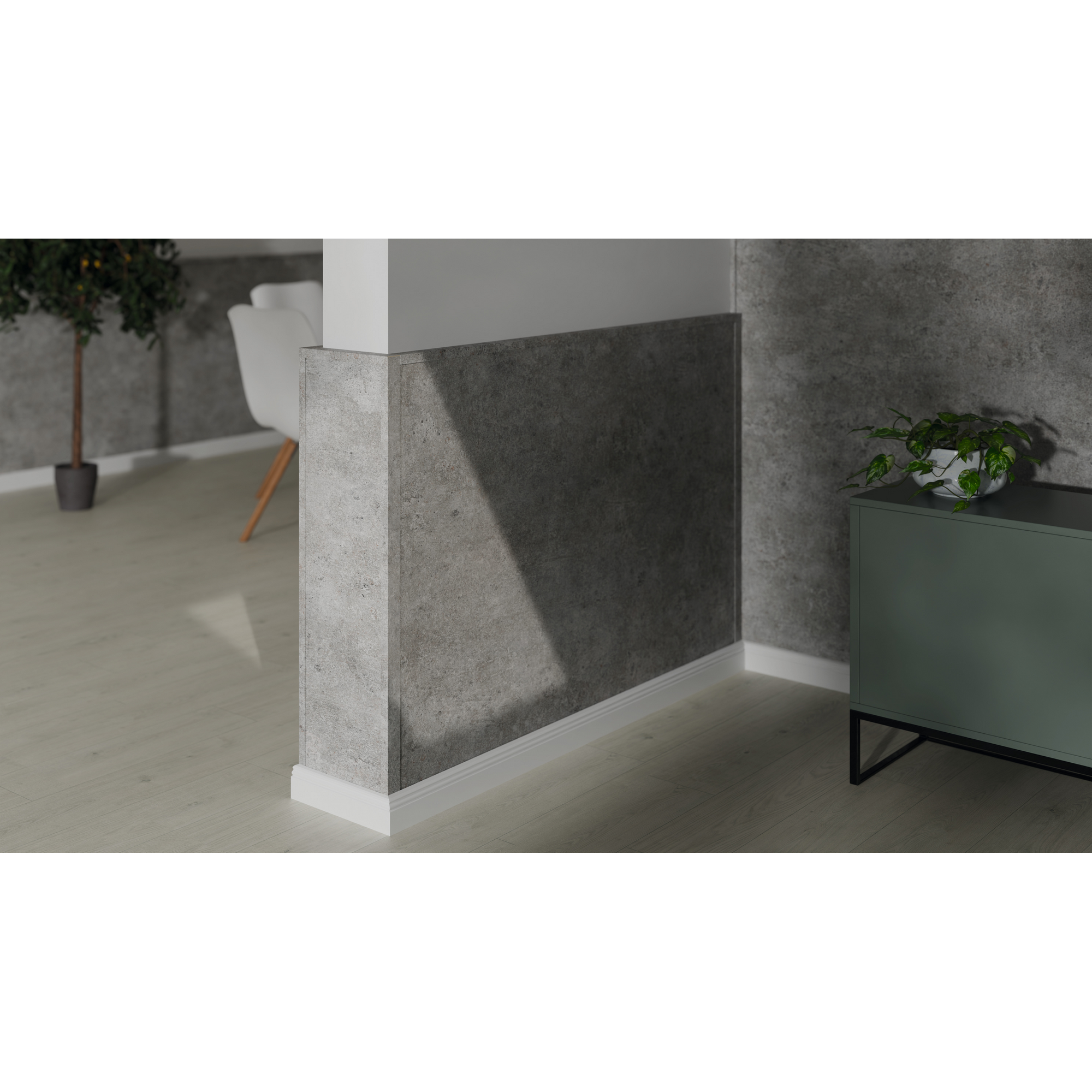 Winkelleiste 'DecoWall WL003' Rovigo Beton 2400 x 22 x 45mm