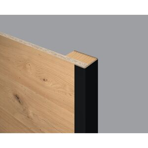Winkelleiste 'DecoWall WL537' schwarz 2400 x 22 x 45mm
