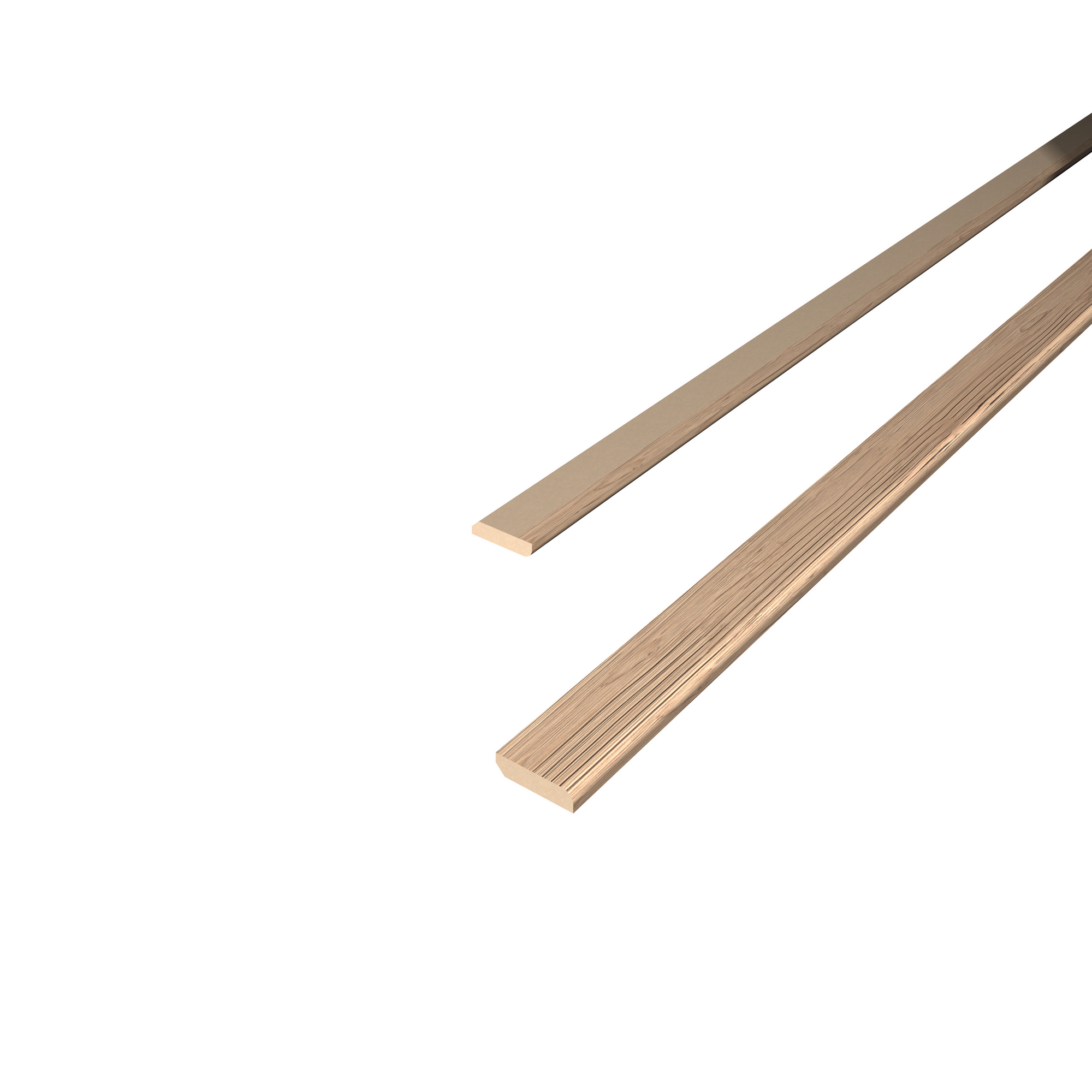Abdeckleiste 'DecoWall AL006' Namur Fichte hell 2400 x 6 x 25mm