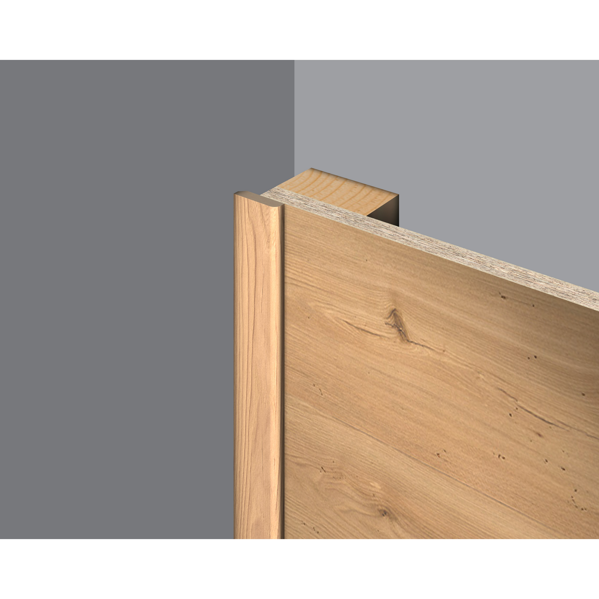 Abdeckleiste 'DecoWall AL009' Esbjerg Rüster 2400 x 6 x 25mm