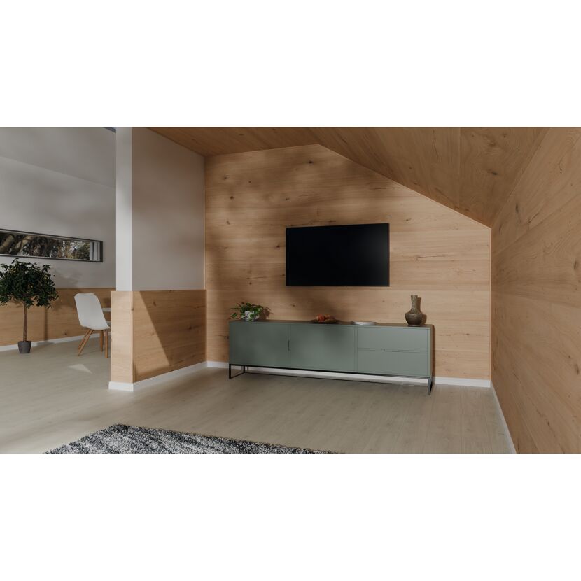 Abdeckleiste 'DecoWall AL009' Esbjerg Rüster 2400 x 6 x 25mm