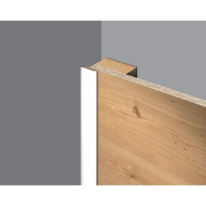 Abdeckleiste 'DecoWall AL201' weiß 2400 x 6 x 25mm