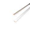 Abdeckleiste 'DecoWall AL201' weiß 2400 x 6 x 25mm