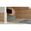 Abdeckleiste 'DecoWall AL201' weiß 2400 x 6 x 25mm