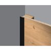 Abdeckleiste 'DecoWall AL537' schwarz 2400 x 6 x 25mm
