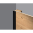 Abdeckleiste 'DecoWall AL537' schwarz 2400 x 6 x 25mm