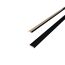 Abdeckleiste 'DecoWall AL537' schwarz 2400 x 6 x 25mm