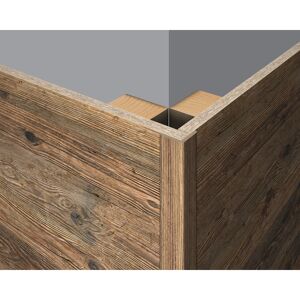Faltleiste 'DecoWall FL001' Namur Fichte Natur 2400 x 22 x 22mm