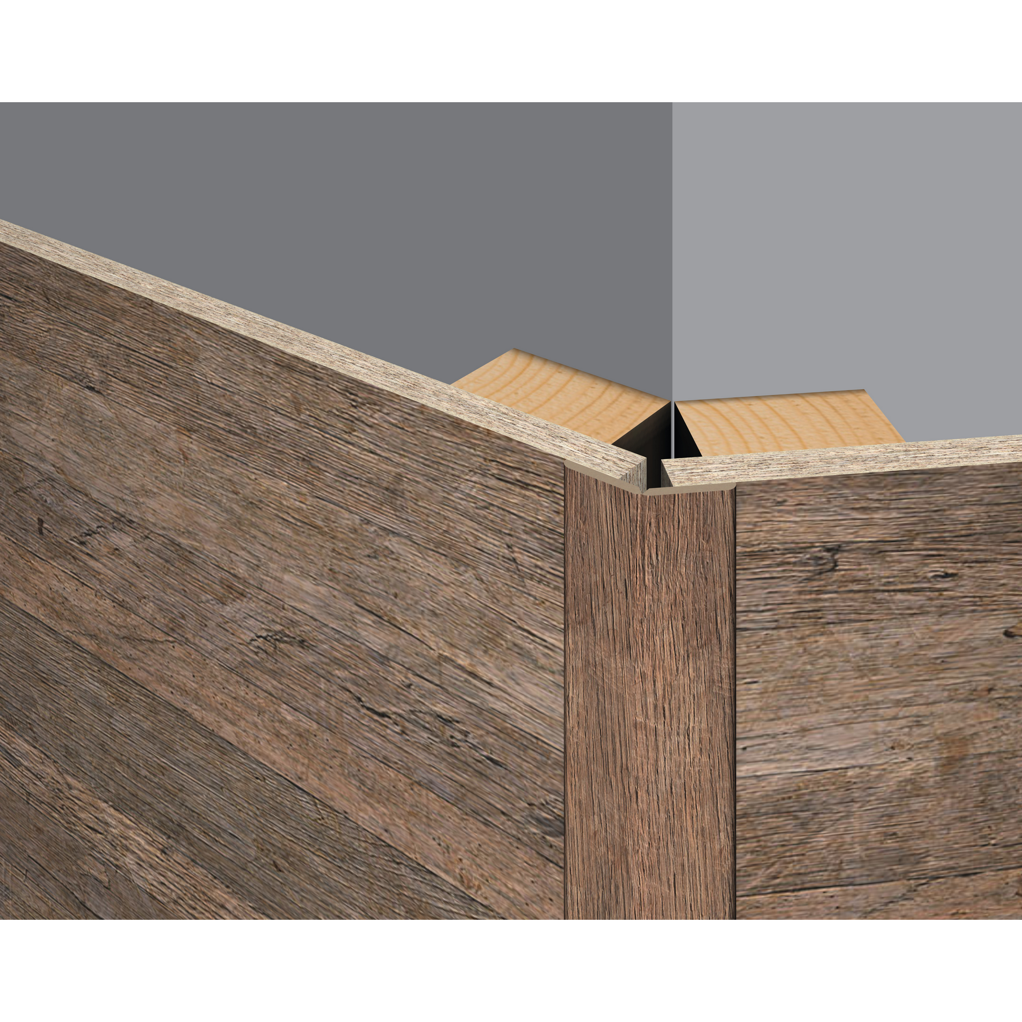 Faltleiste 'DecoWall FL002' Annaba Eiche Natur 2400 x 22 x 22mm
