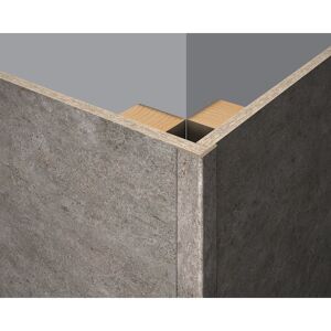 Faltleiste 'DecoWall' FL003 Rovigo Beton 2400 x 22 x 22mm