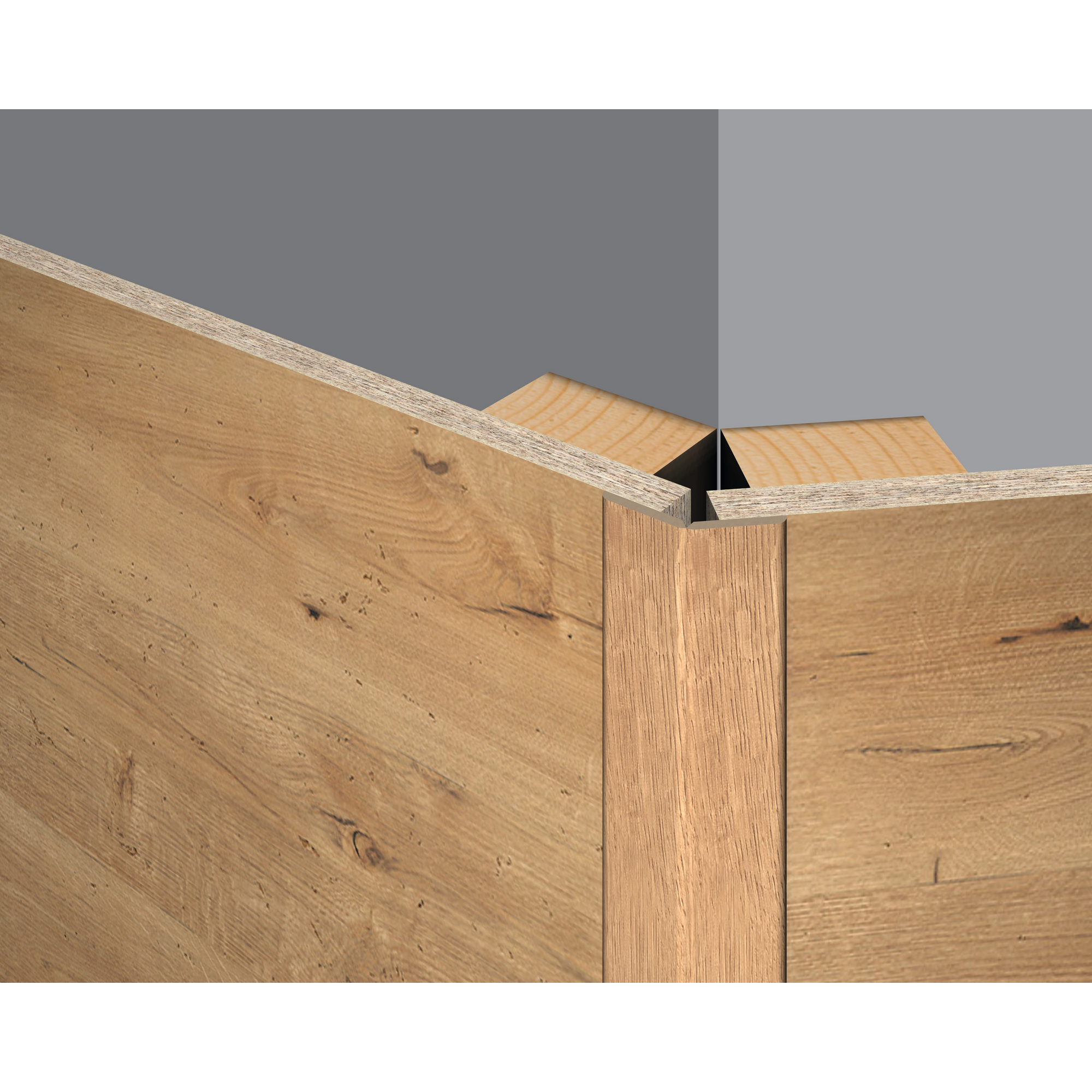 Faltleiste 'DecoWall FL008' Loveland Eiche 2400 x 22 x 22mm