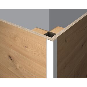 Faltleiste 'DecoWall FL201' weiß 2400 x 22 x 22mm