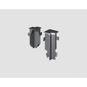 Innenecke für Sockelleiste Universal silber 2 Stück