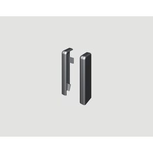 Endstück für Sockelleiste Universal silber 2 Stück