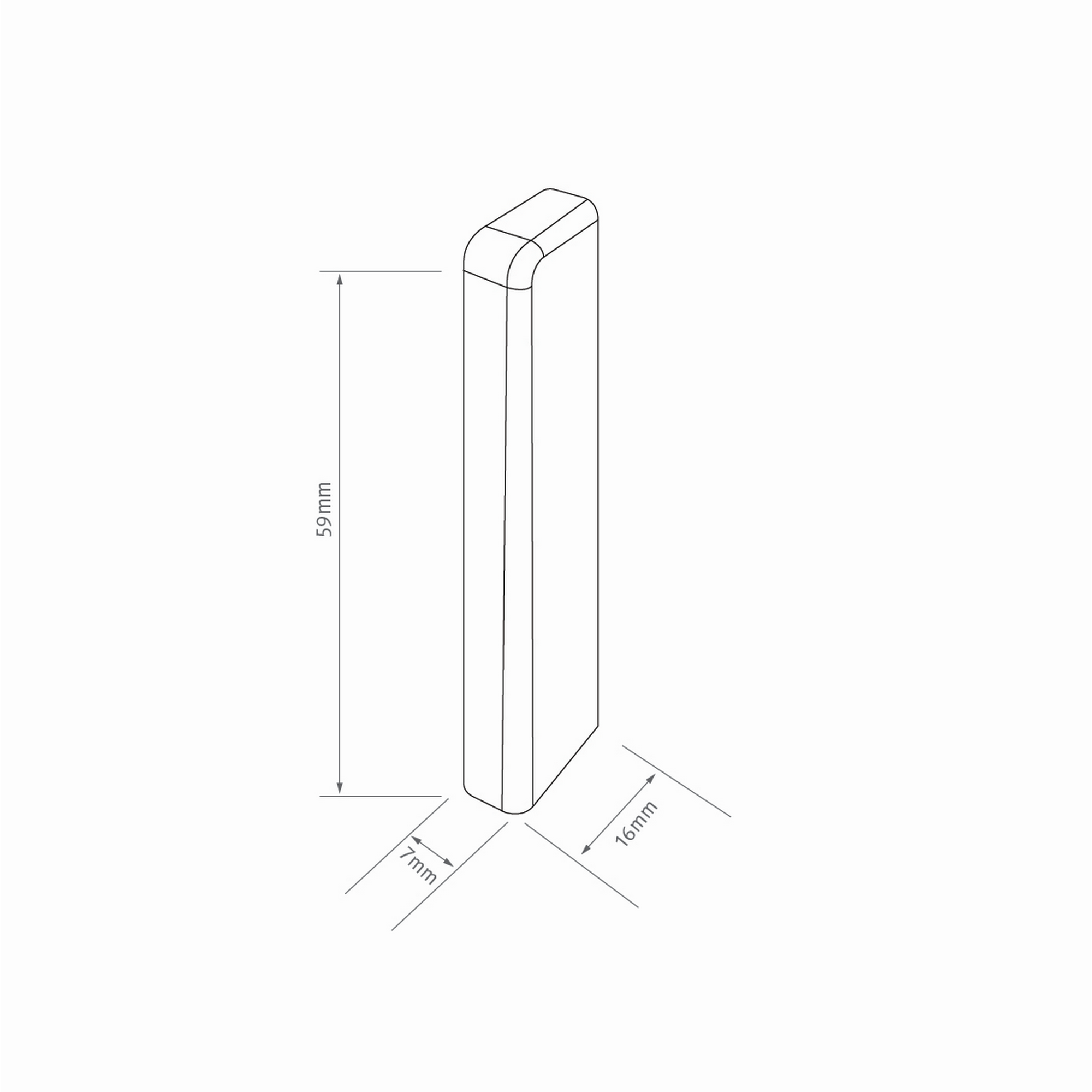 Thumbnail - EGGER Endstück für Sockelleiste Universal silber 2 Stück
