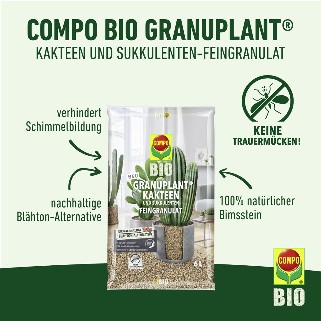 Bio-Feingranulat 'Granuplant Kakteen' 0,5 - 2 mm, 6 l