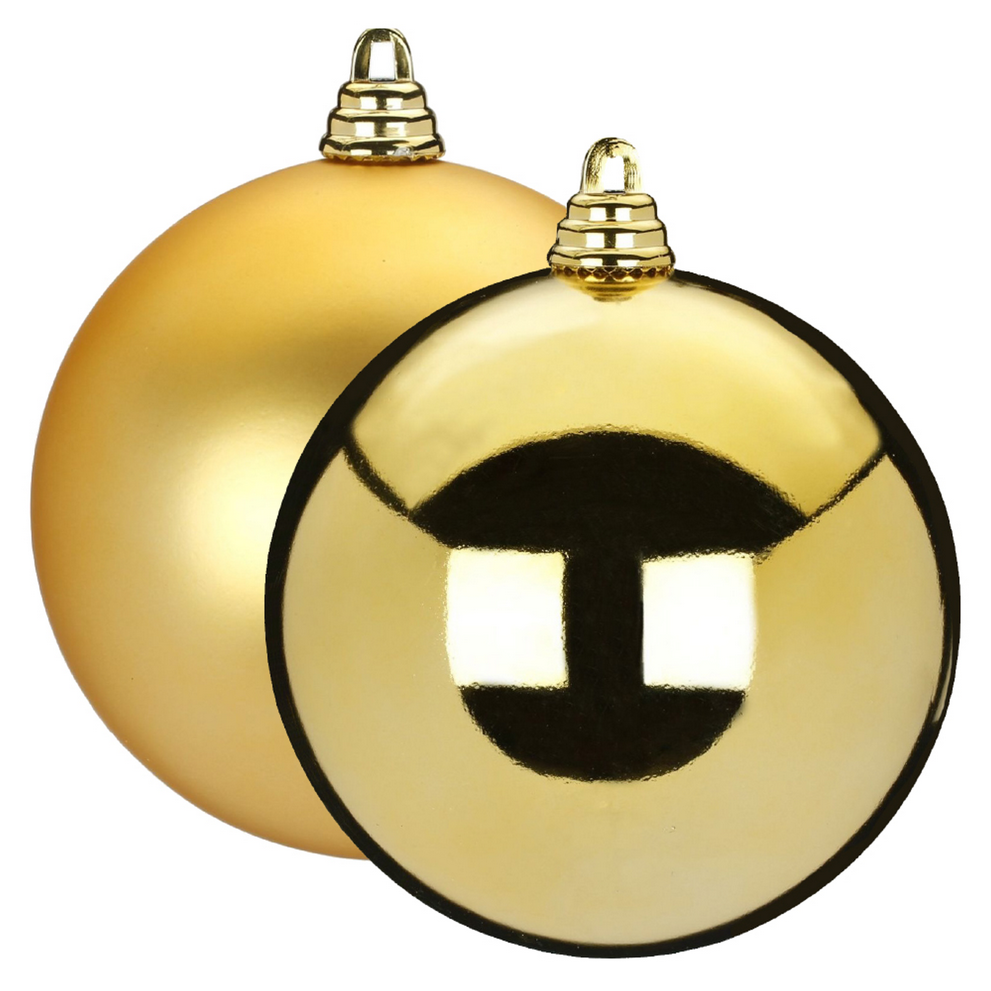 Christbaumschmuck goldfarben Ø 20 cm 2 Stück