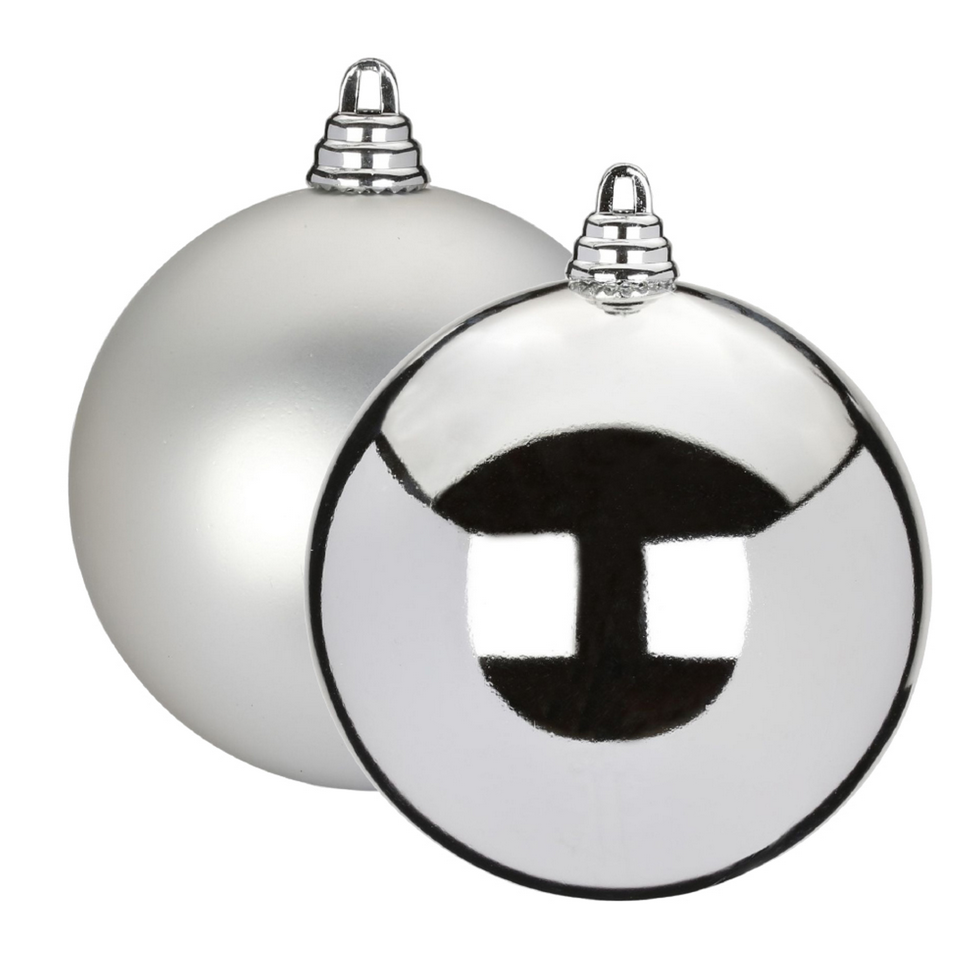 Christbaumschmuck silberfarben Ø 15 cm