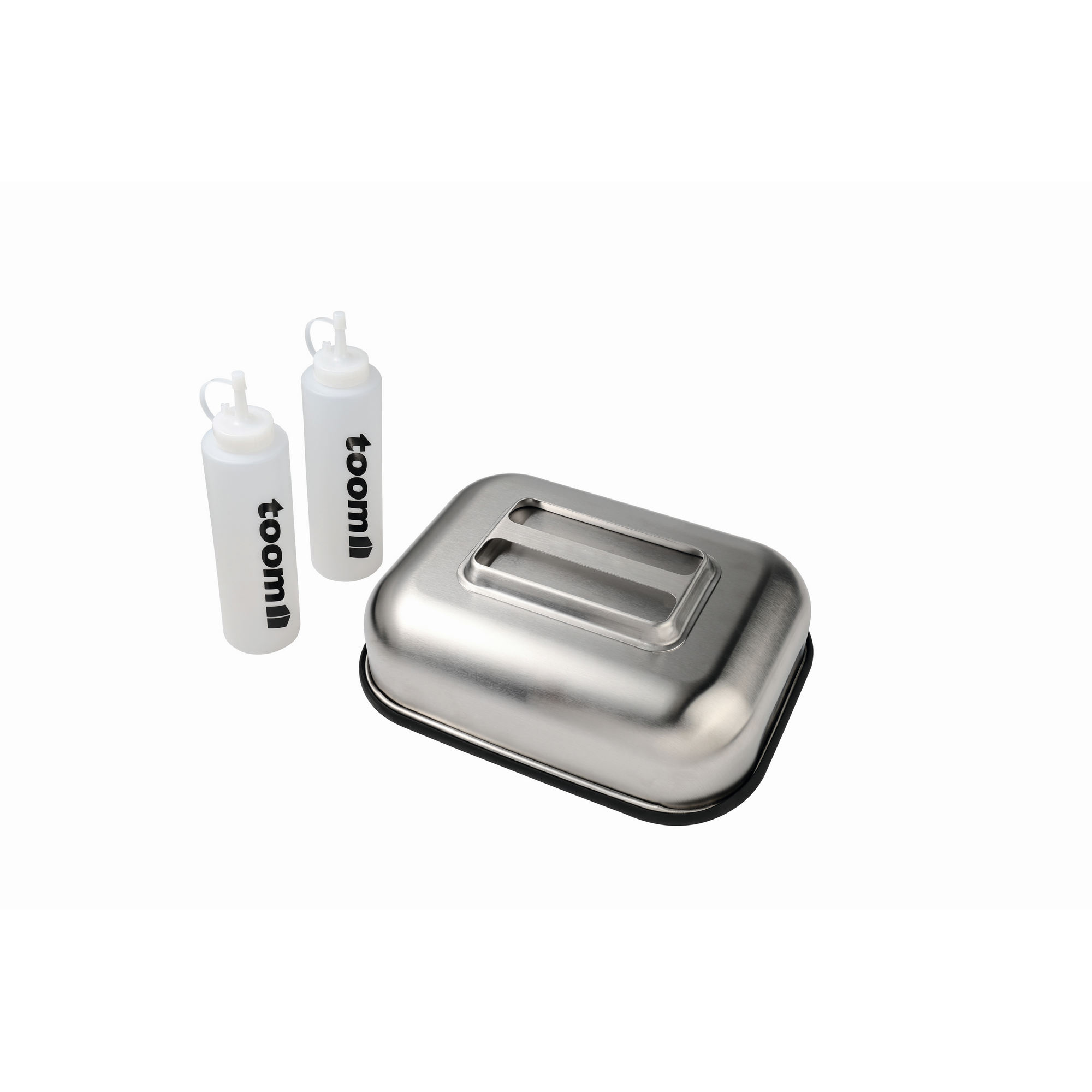 Plancha-Griddle-Set Edelstahl 3-teilig