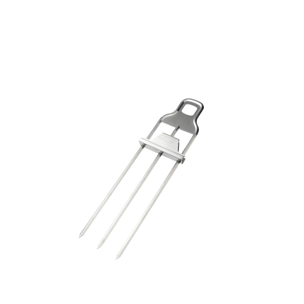 Dreifach-Grillspieß Edelstahl 26 cm