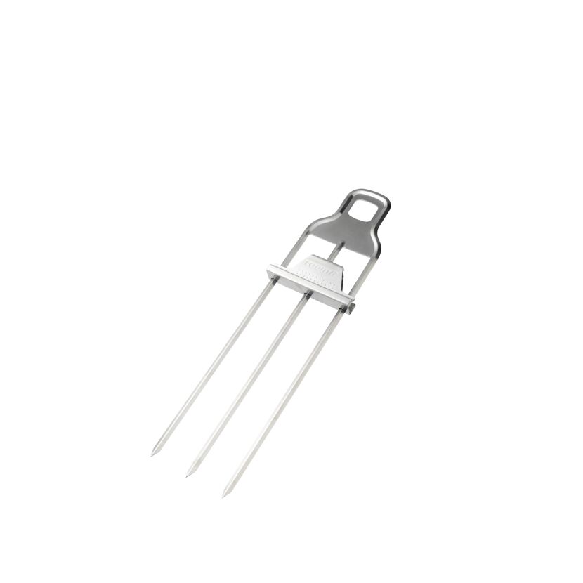 Dreifach-Grillspieß Edelstahl 26 cm