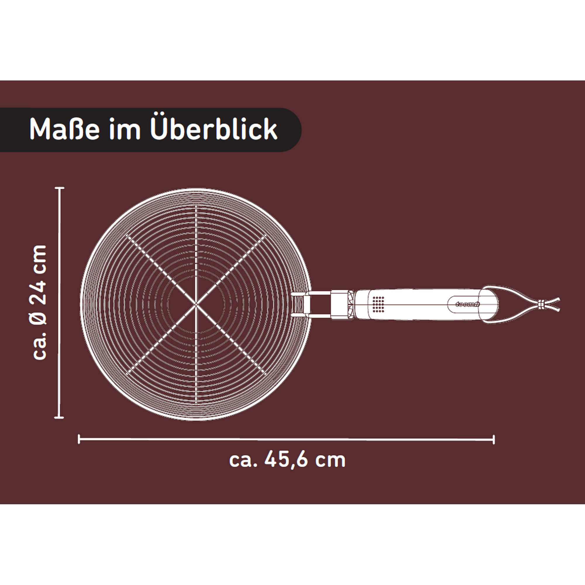 Frittierkorb für Durch Oven Edelstahl Ø 24 cm