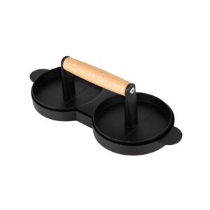 Burgerpresse 'XXL' Alluminium schwarz 28,5 x 11,5 cm jeweils Ø 11 cm