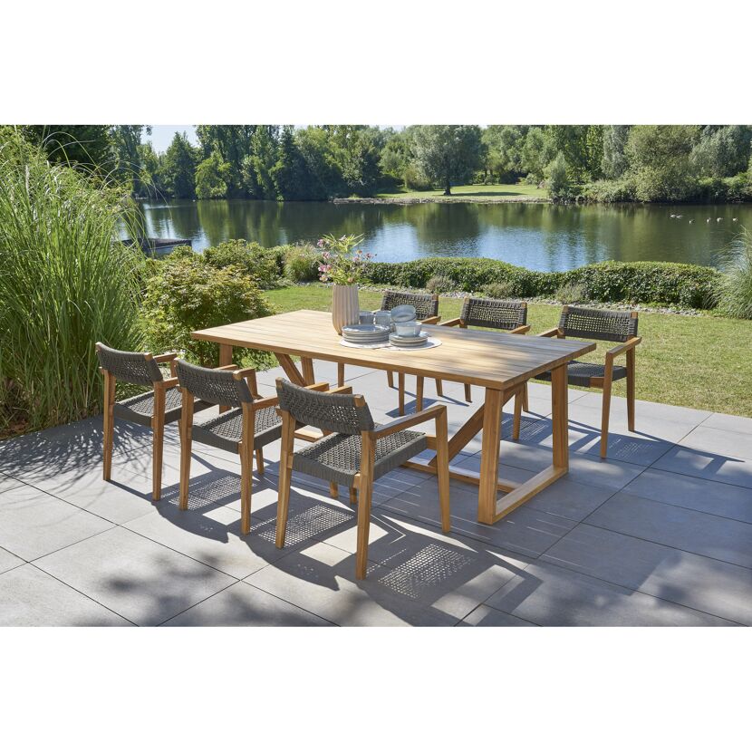 Gartenmöbelset 'Georgina' für 6 Personen Holz