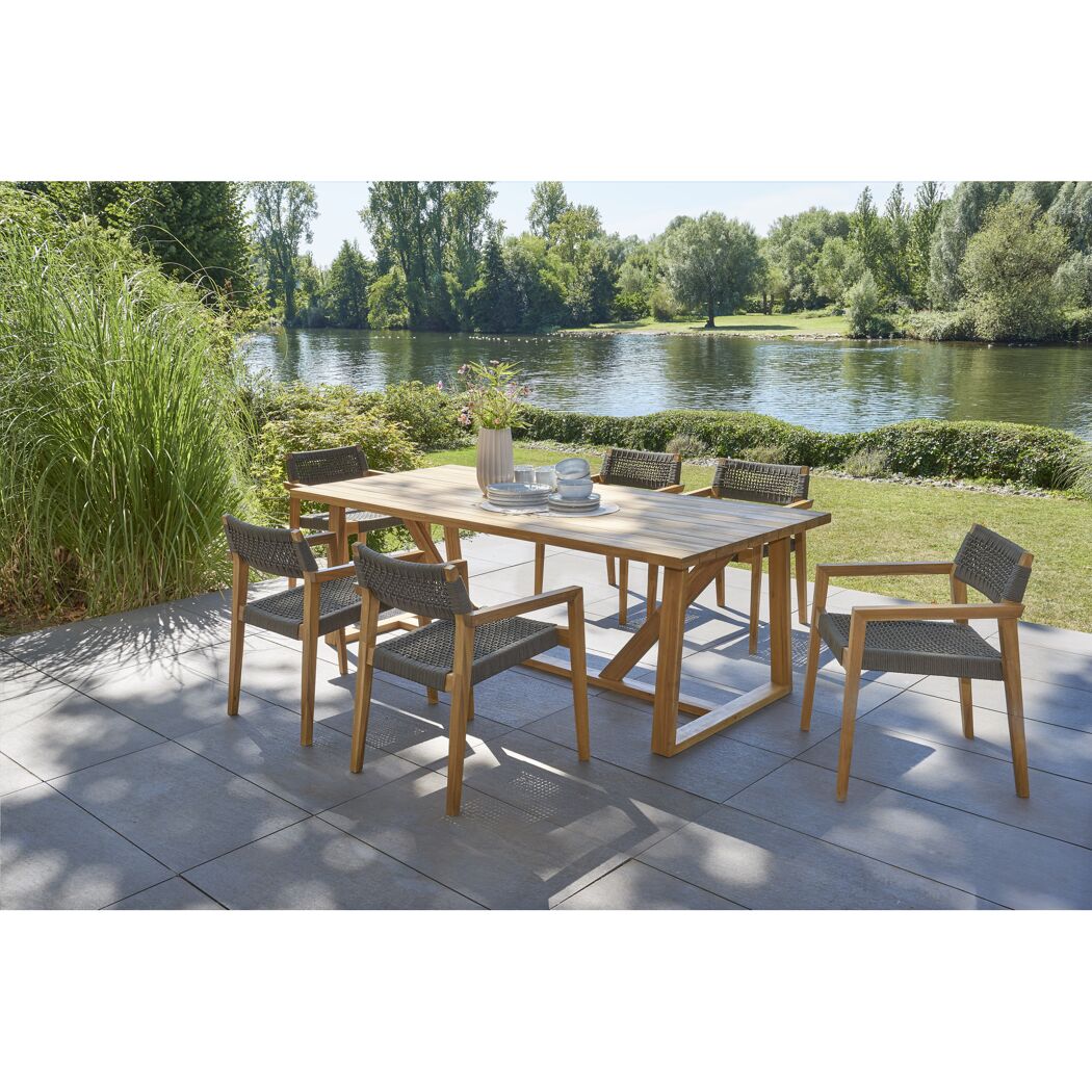 Gartenmöbelset 'Georgina' für 6 Personen Holz